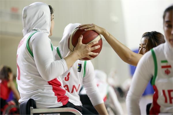 پیروزی تیم ملی زنان بسکتبال با ویلچر ایران مقابل تیم لائوس در بازی های پاراآسیایی هانگژو 3