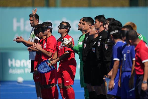 گزارش تصویری/ فوتبال نابینایان در بازی‌های پاراآسیایی هانگژو 6