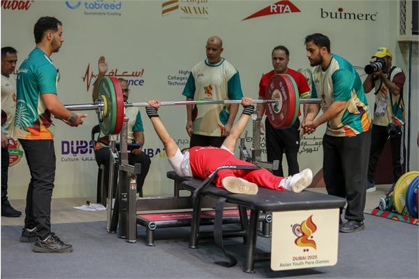 گزارش تصویری | روز دوم رقابت‌های پاراوزنه‌برداری بازی‌های پاراآسیایی دبی ۲۰۲۵  26
