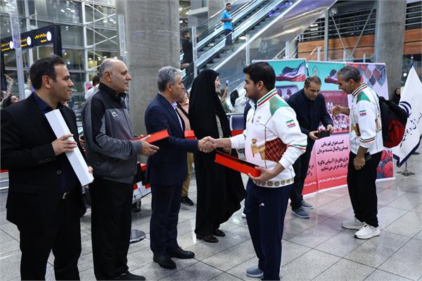 گزارش تصویری استقبال از دومین گروه ملی‌پوشان پاراآسیایی ناگویا 65