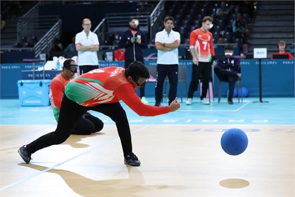Goalball Iran Ukraine . Zeinalzadeh .Paris 9