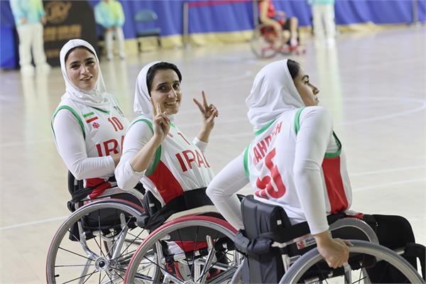 پیروزی تیم ملی زنان بسکتبال با ویلچر ایران مقابل تیم لائوس در بازی های پاراآسیایی هانگژو 14