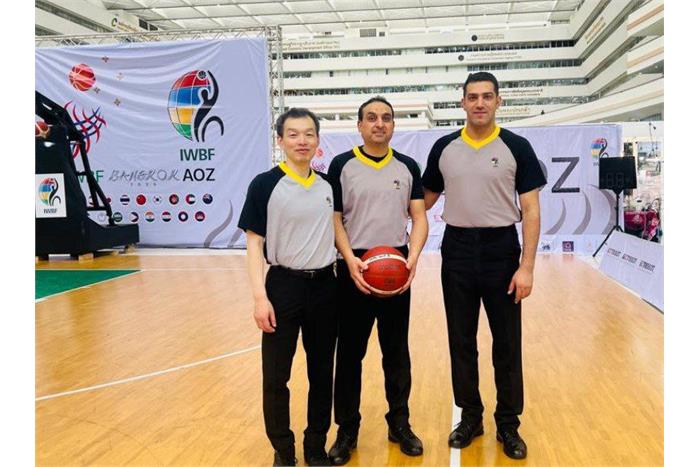 حضور داور ایرانی در مسابقات بسکتبال با ویلچر ۲۰۲۵ قهرمانی آسیا و اقیانوسیه در تایلند