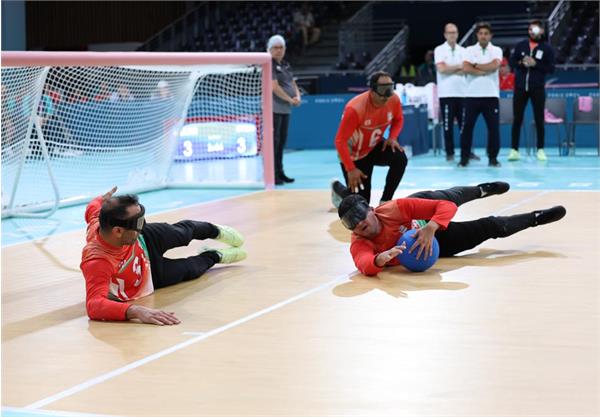 Goalball Iran Ukraine . Zeinalzadeh .Paris 10