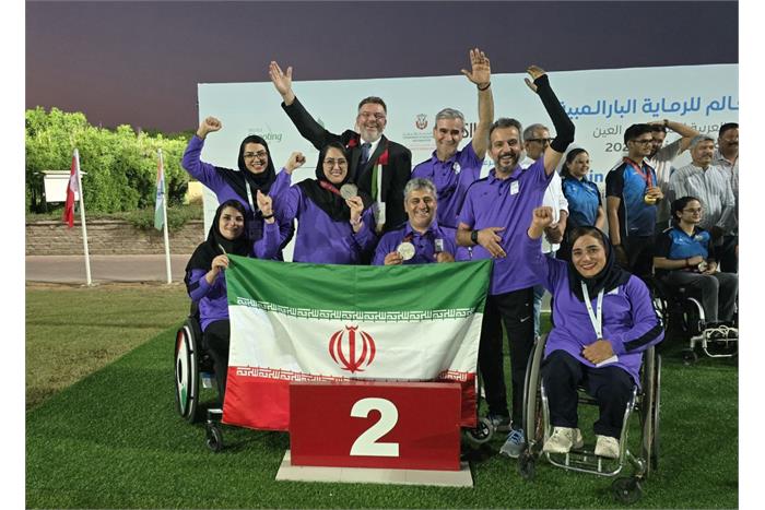 تیم میکس تپانچه ایران نایب قهرمان شد