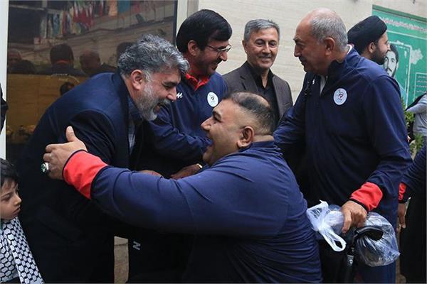 گزارش تصویری/ مراسم بدرقه گروه اول کاروان فرزندان ایران به بازی های پاراآسیایی هانگژو 18