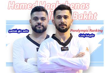 ​حق شناس و بخت برترین پاراتکواندوکاران ایران در رنکینگ جهانی
