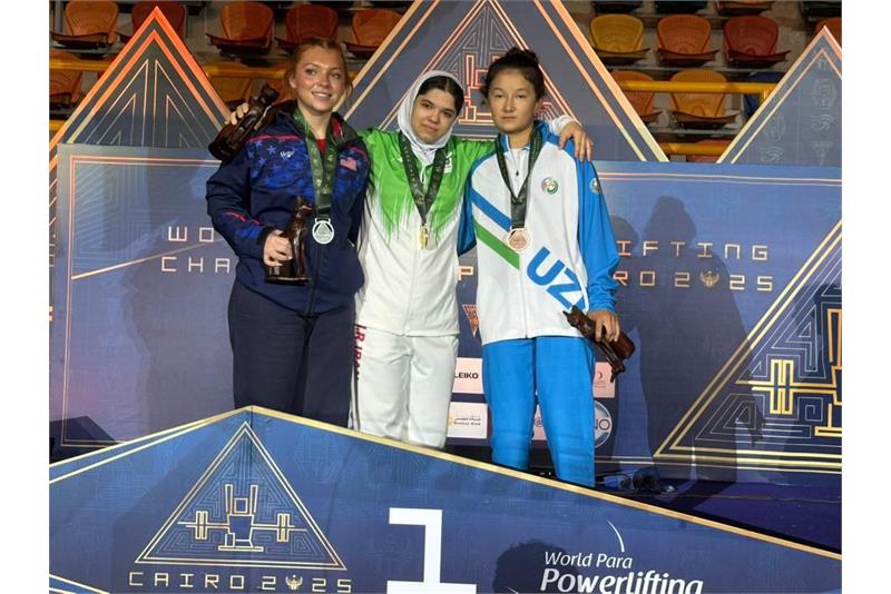 Iran's Atiyeh Sadat Hosseini makes history with double gold at World Para Powerlifting Championships